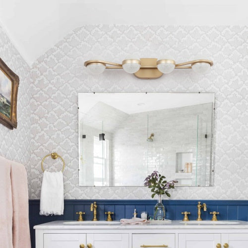 Gold Bathroom Vanity Light