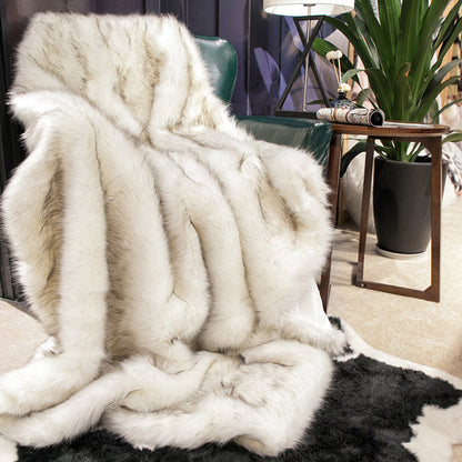 Faux Fox Fur Luxury Blanket