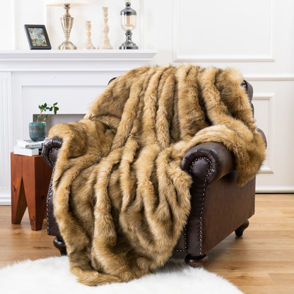 Faux Fox Fur Luxury Blanket