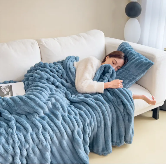 Bubble Velvet Throw Blanket
