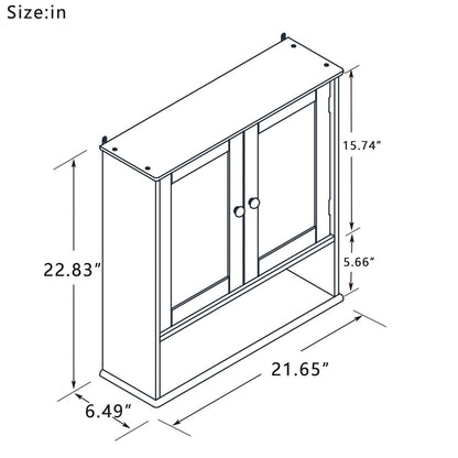 Bathroom Mirror Cabinet with Shelves