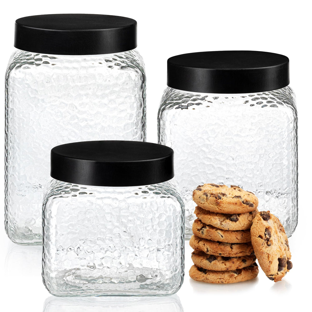 Retro Glass Storage Jar Set