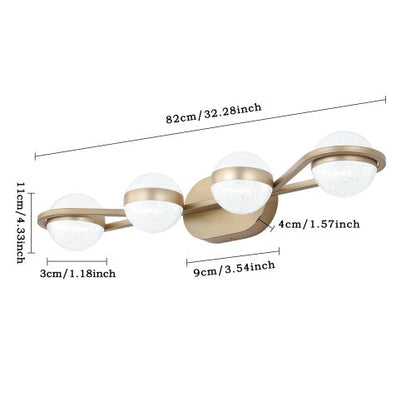 Gold Bathroom Vanity Light