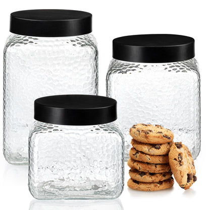 Retro Glass Storage Jar Set