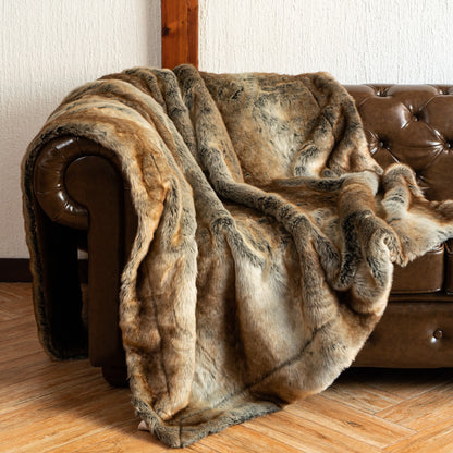 Faux Fox Fur Luxury Blanket
