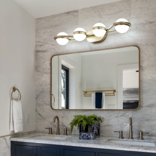 Gold Bathroom Vanity Light