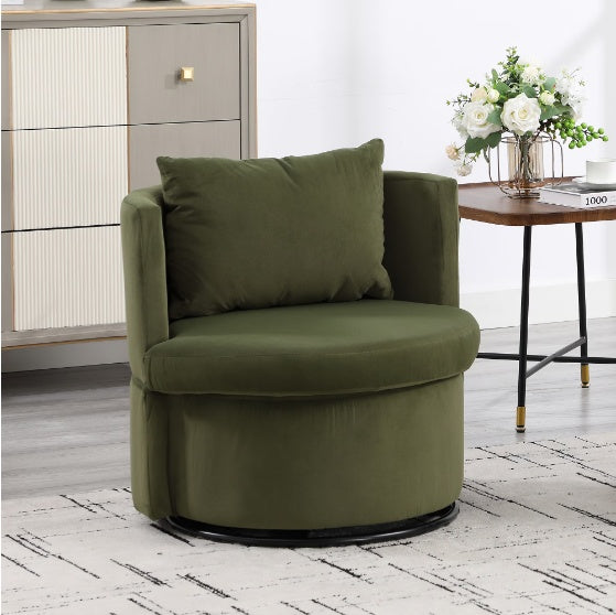 Upholstered Bucket Dining Chair with Ottoman