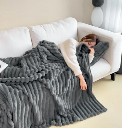 Bubble Velvet Throw Blanket