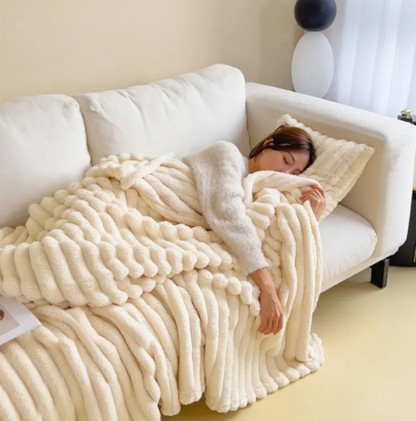 Bubble Velvet Throw Blanket