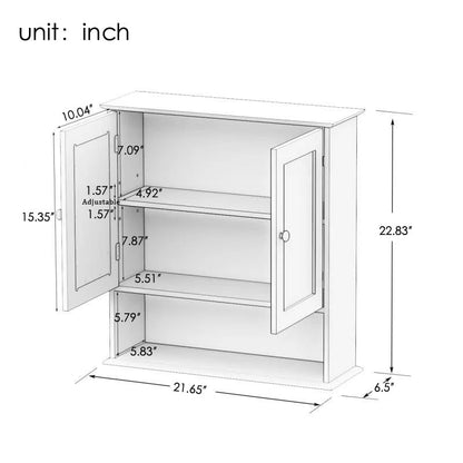 Bathroom Mirror Cabinet with Shelves