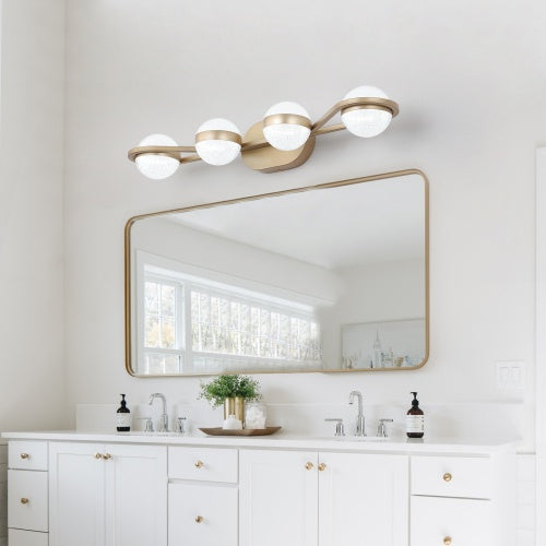 Gold Bathroom Vanity Light