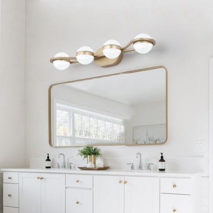 Gold Bathroom Vanity Light