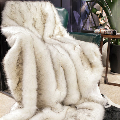 Faux Fox Fur Luxury Blanket